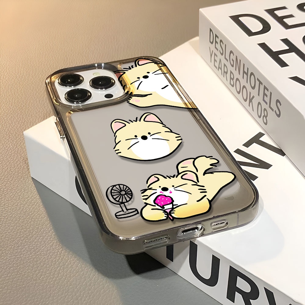Ốp Điện Thoại Trong Suốt In Hình Mèo Hoạt Hình Cho iphone 14 pro max 11 13 12 7 8 Plus X XR XSMax