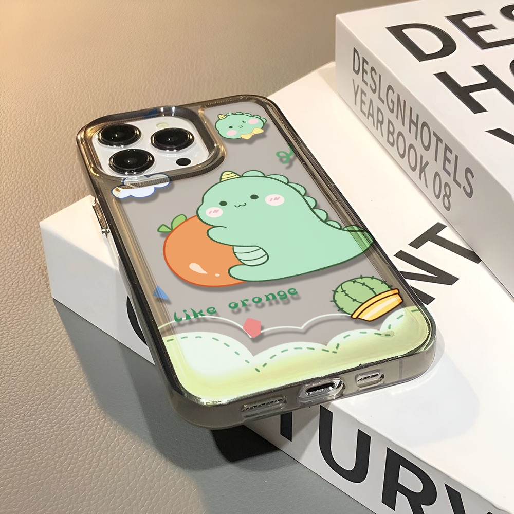 Ốp Điện Thoại Trong Suốt Hình Khủng Long Cho iphone 14 pro max 11 13 12 7 8 Plus X XR XSMax