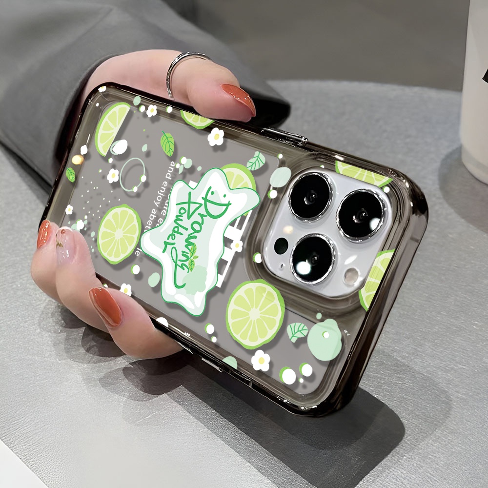Ốp Điện Thoại Trong Suốt In Hình Quả Chanh Cho iphone 14 pro max 11 13 12 7 8 Plus X XR XSMax