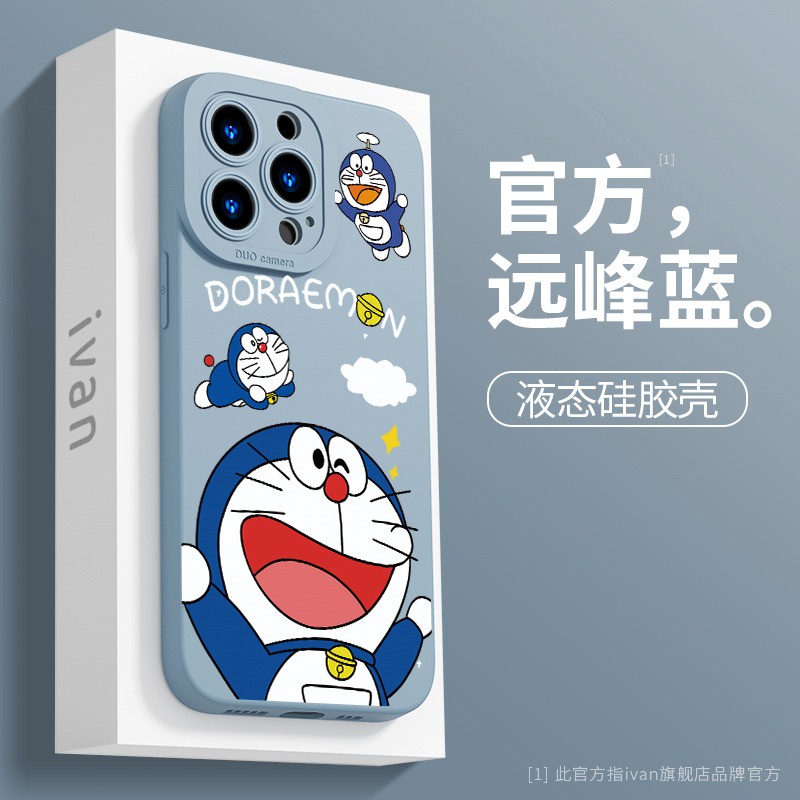 Doraemon Ốp Điện Thoại Silicon Dẻo Cho iPhone 14 Pro Max 13 Pro Max 13 13pro 11 Pro Max iPhone 11 X XR Xs Max 12Pro 12 Pro Max 7plus 8plus