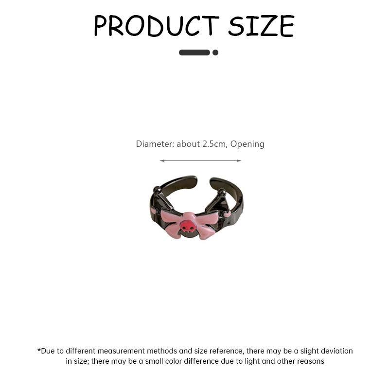 Nhẫn Hình Hoạt Hình Dễ Thương Cho Nữ Kuromi Dễ Thương Thời Trang Cho Cặp Đôi