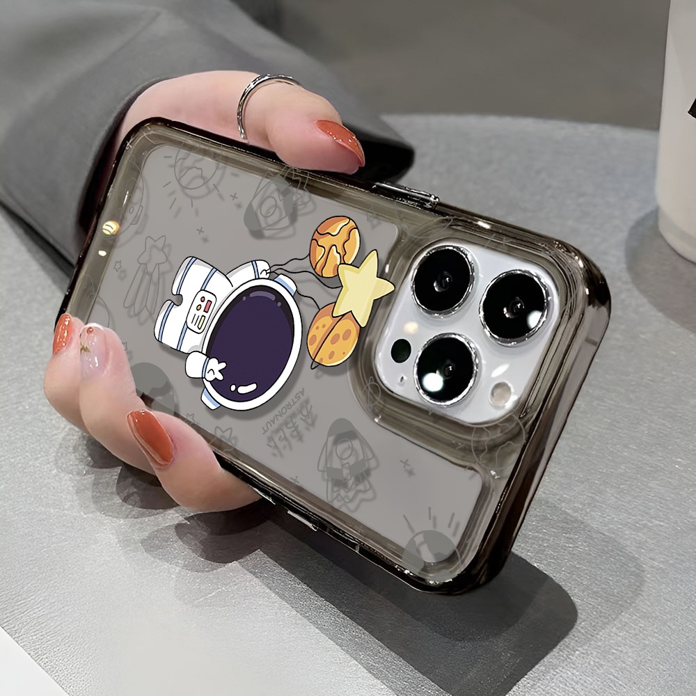 Ốp Điện Thoại Tpu Trong Suốt In Hình Nhà Du Hành Vũ Trụ Cho iphone 14 pro max 11 13 12 7 8 Plus X XR XSMax