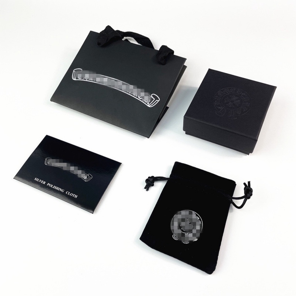 Chrome HEARTS Hộp Quà Đựng Trang Sức Trái Tim Mạ Chrome