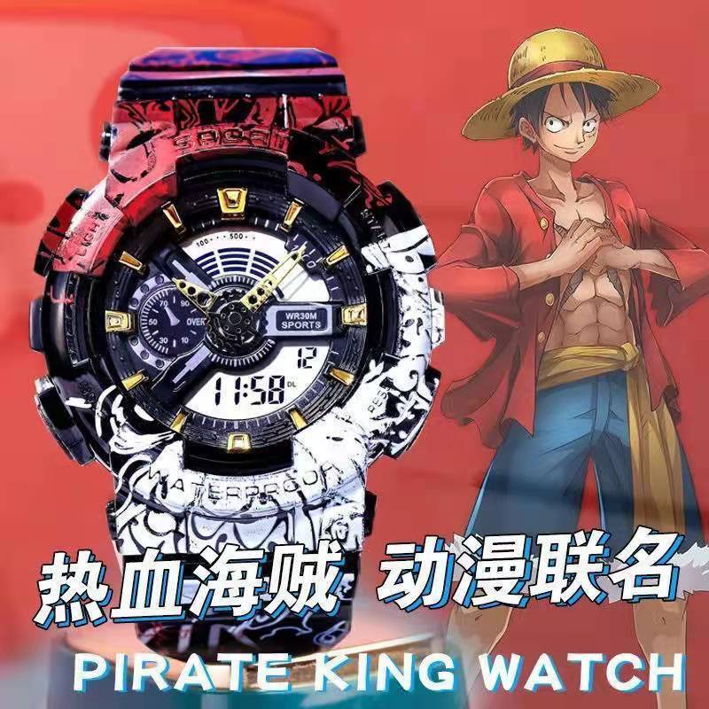 Đồng Hồ Báo Thức Điện Tử 4.13 In Hình anime One Piece Wang Lian MingKuan Dạ Quang Đa Năng Dành Cho Học Sinh Tiểu Học Nam Nữ
