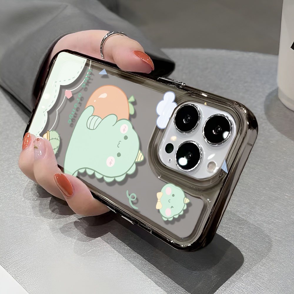 Ốp Điện Thoại Trong Suốt Hình Khủng Long Cho iphone 14 pro max 11 13 12 7 8 Plus X XR XSMax