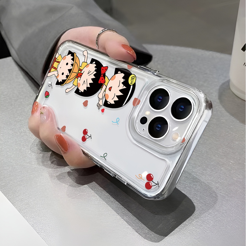 Ốp Điện Thoại Trong Suốt In Hình Trái Cherry Cho iphone 14 pro max 11 13 12 7 8 Plus X XR XSMax