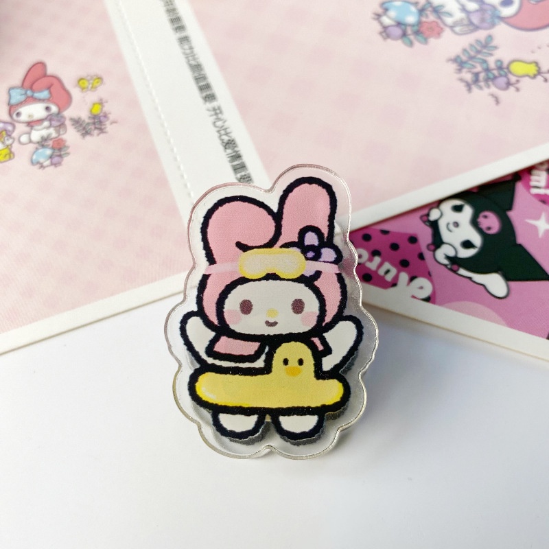 Kẹp Gắn Ảnh Bằng Acrylic Đa Năng Họa Tiết Hoạt Hình Sanrio Xinh Xắn