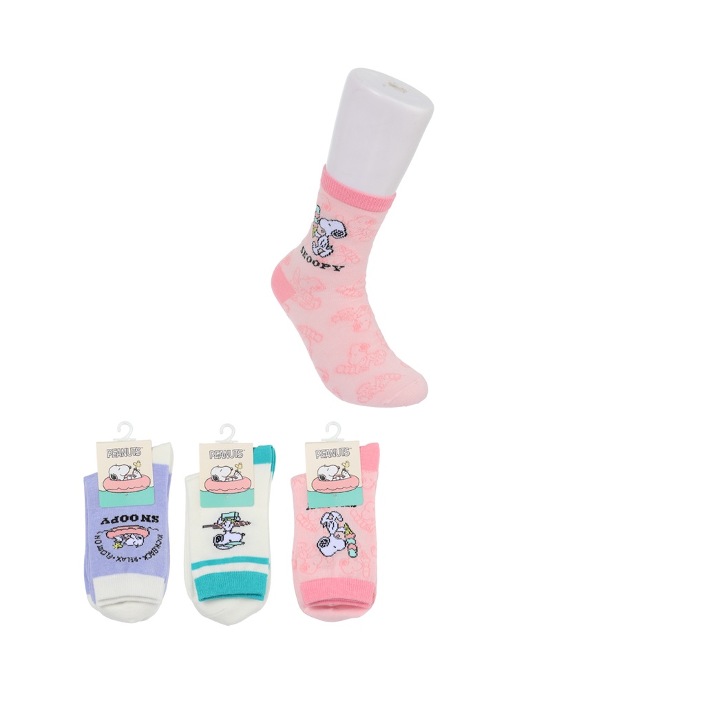Denpasar COD Bali Miniso Snoopy Bộ sưu tập du lịch mùa hè Tất Cotton Miniso Tất