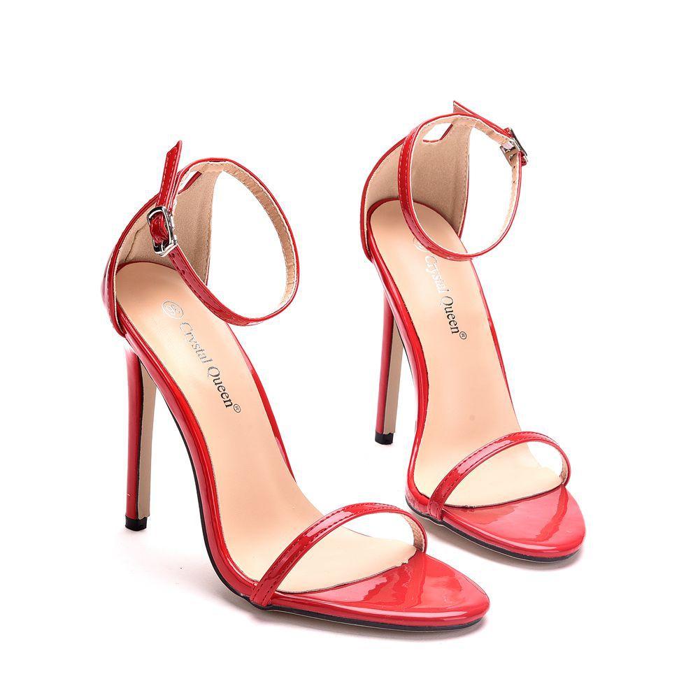 Giày Sandal Cao Gót 11cm Hở Mũi Thời Trang Dành Cho Nữ
