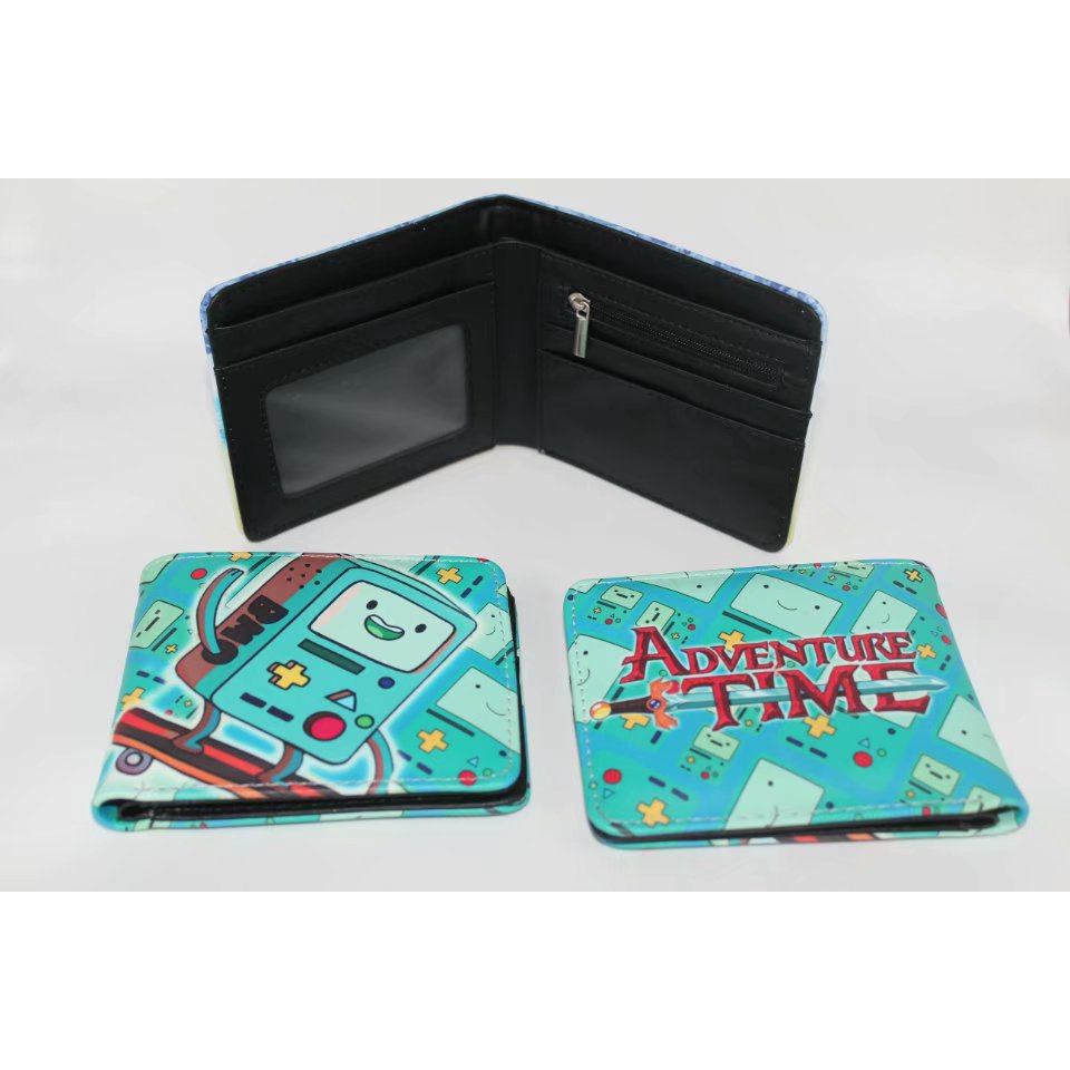 Ví Da Ngắn Đựng Tiền Xu In Hình Trò Chơi adventure time Độc Đáo Cho Nam Và Nữ
