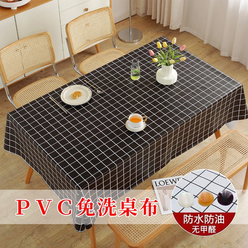 Wanmghome Khăn Trải Bàn Hình Chữ Nhật Bằng Nhựa pvc Sọc Ca Rô Chống Thấm Nước / Dầu Dùng Một Lần Tiện Dụng Cao Cấp