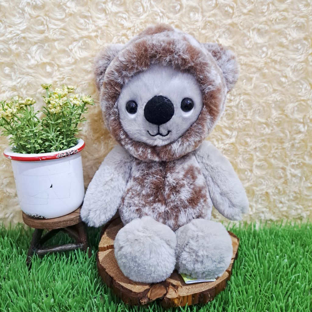 Búp Bê Koala Xám Búp Bê Koala Gấu Nâu Trang Phục Mắt Cứng Búp Bê Koala