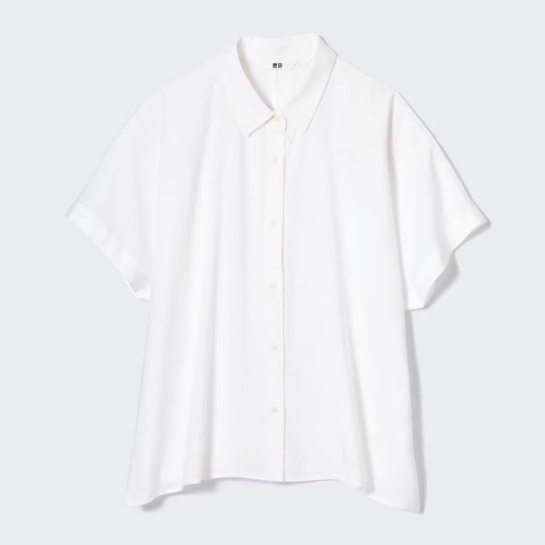 Áo sơ mi ngắn tay Rayon Uniqlo