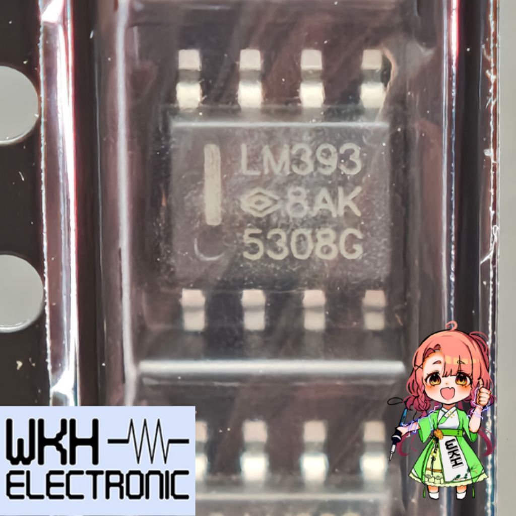 LM393DR SMD LM393 LM393D SOP-8 SOP8 DUAL COMPATOR IC