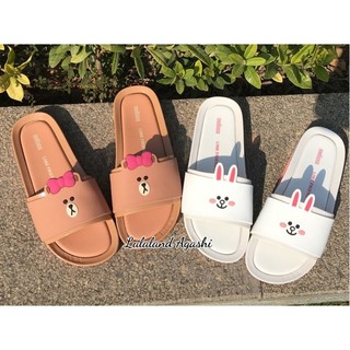 Melissa Xăng Đan Đi Biển In Hoạ Tiết line friends / melissa line Xinh Xắn