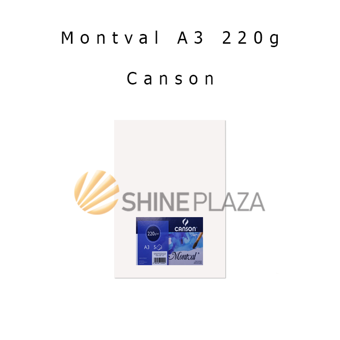 Giấy vẽ màu nước Canson Montval A3 220gsm - Giấy vẽ màu nước Canson A3 220 gr