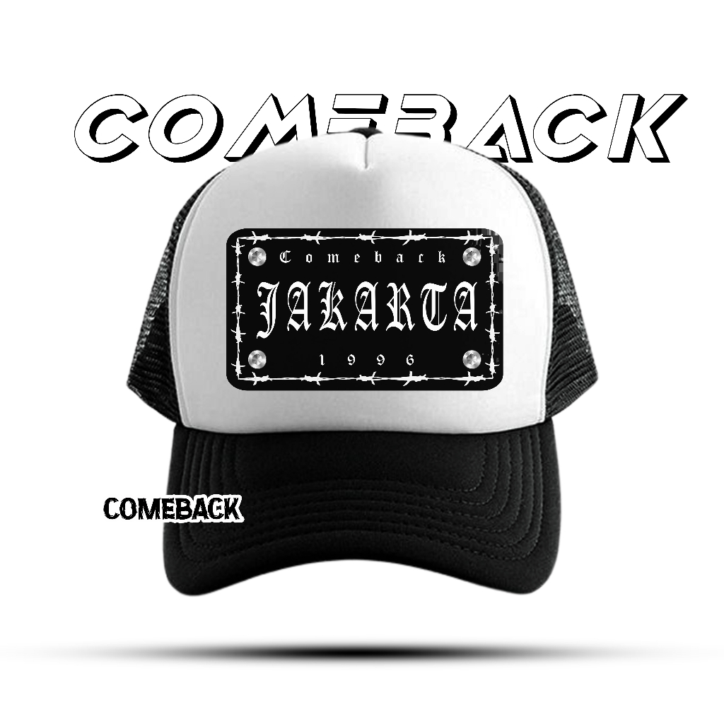 Mũ bóng chày lưới thoáng khí phong cách trucker cho nam - Topi Jaring Jakarta