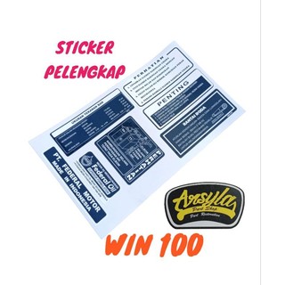 Sticker Dán Trang Trí Xe honda win100 win 100 Chất Lượng Cao