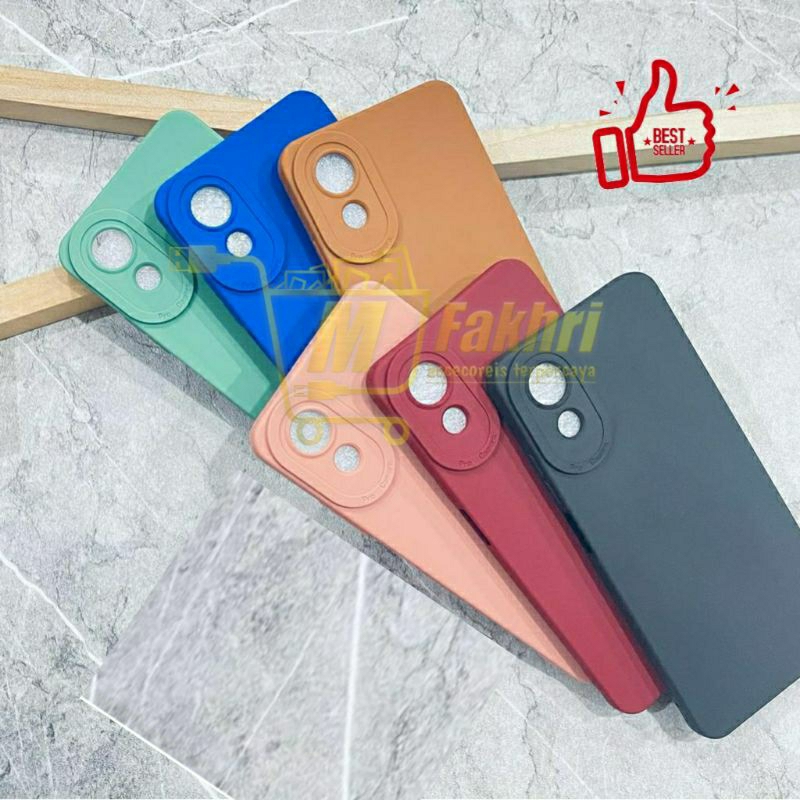 Softcase pro camera oppo A17K A17 k Vỏ silicon Pro Camera macaron a17k