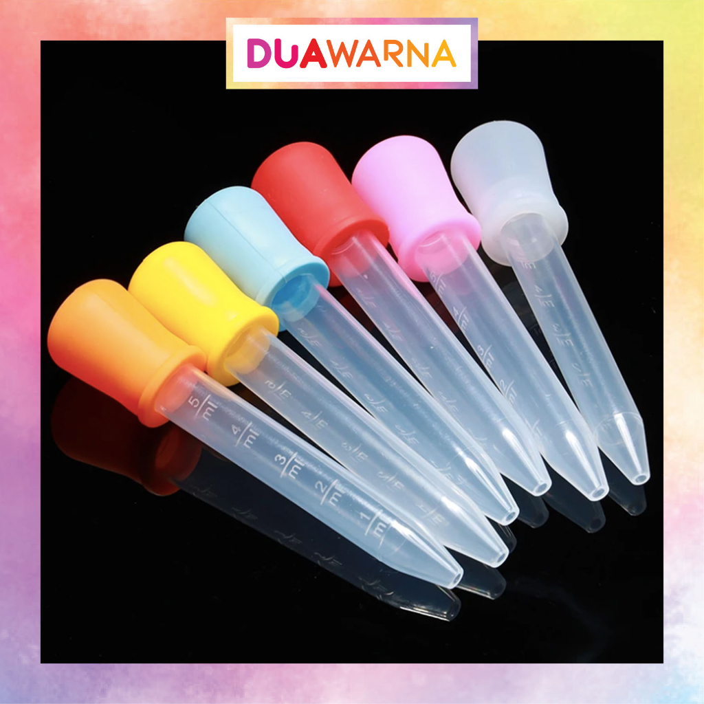 Hai Màu Silicone Thuốc Cho Bé Nhỏ Giọt Pipet Trẻ Em Uống Đo Pipet Ăn Nhỏ Giọt 5 ML