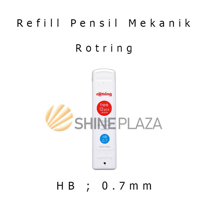 Bút chì cơ Rotring HB Refill 0.7mm - Chì bút chì HB 0,7 mm