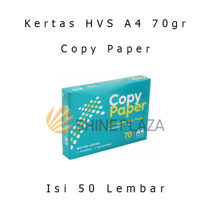 A4 70g Giấy HVS Giấy Photocopy trắng A4 70gsm Nội dung 50 tờ