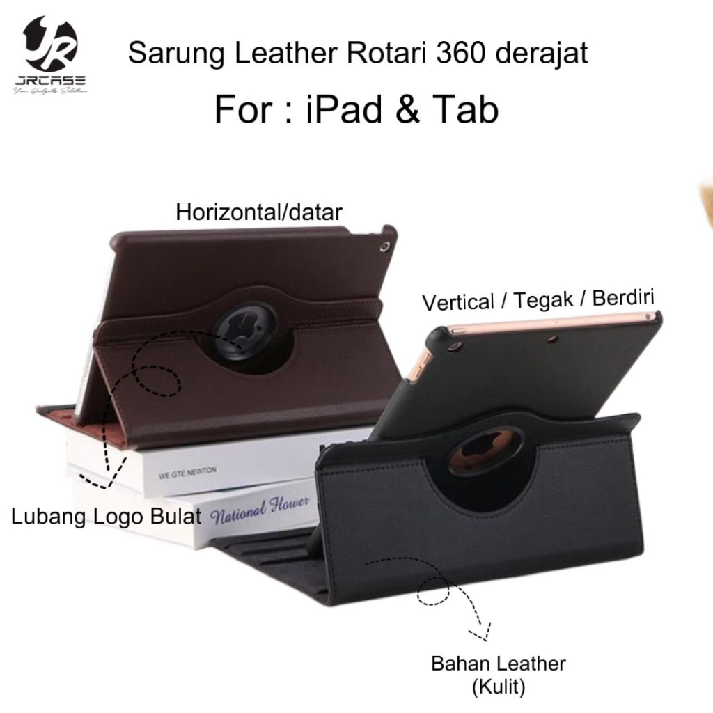 JRCASE Sarung Bìa Sách Da Xoay 360 Mi Pad Tương Thích Cho Mii Pad 7 11.2Bu Red mi Pad SE 8.7B Mi Pad