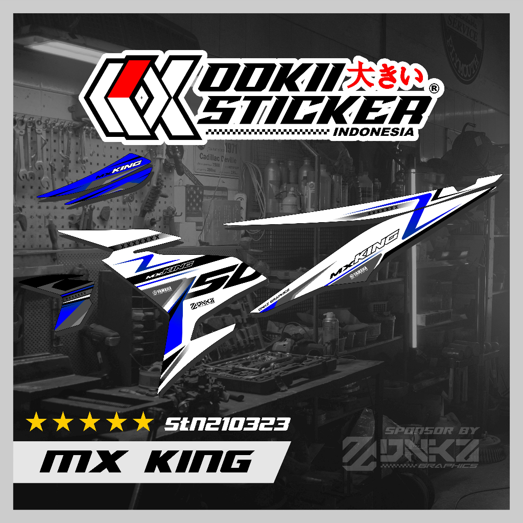 MX King 150 Miếng Dán Decal Sọc MX King 150 Premium Racing N210323 OOKII