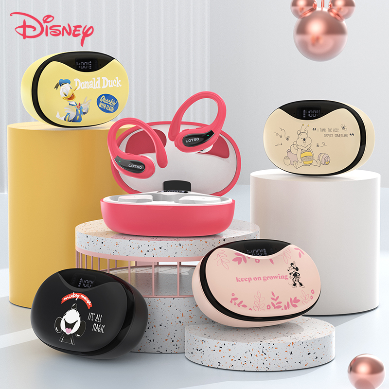 Tai nghe thể thao Disney S28 Không dây Bluetooth 5.3 Tai nghe TWS không thấm nước Hifi Tiếng ồn Micrô Hủy Micrô