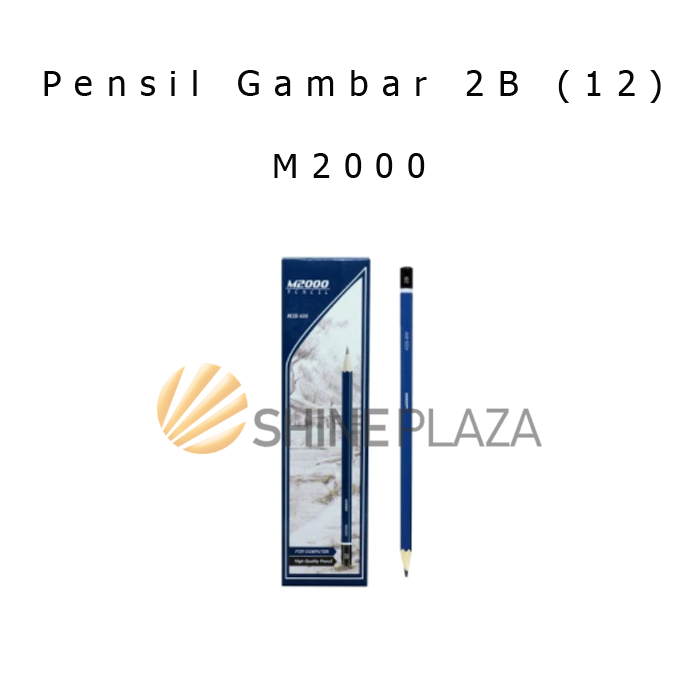 [GÓI] Bút chì vẽ bút chì gỗ xanh 2B M2000 giá rẻ