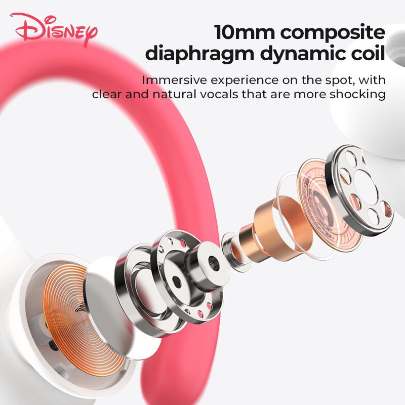 Tai nghe thể thao Disney S28 Không dây Bluetooth 5.3 Tai nghe TWS không thấm nước Hifi Tiếng ồn Micrô Hủy Micrô
