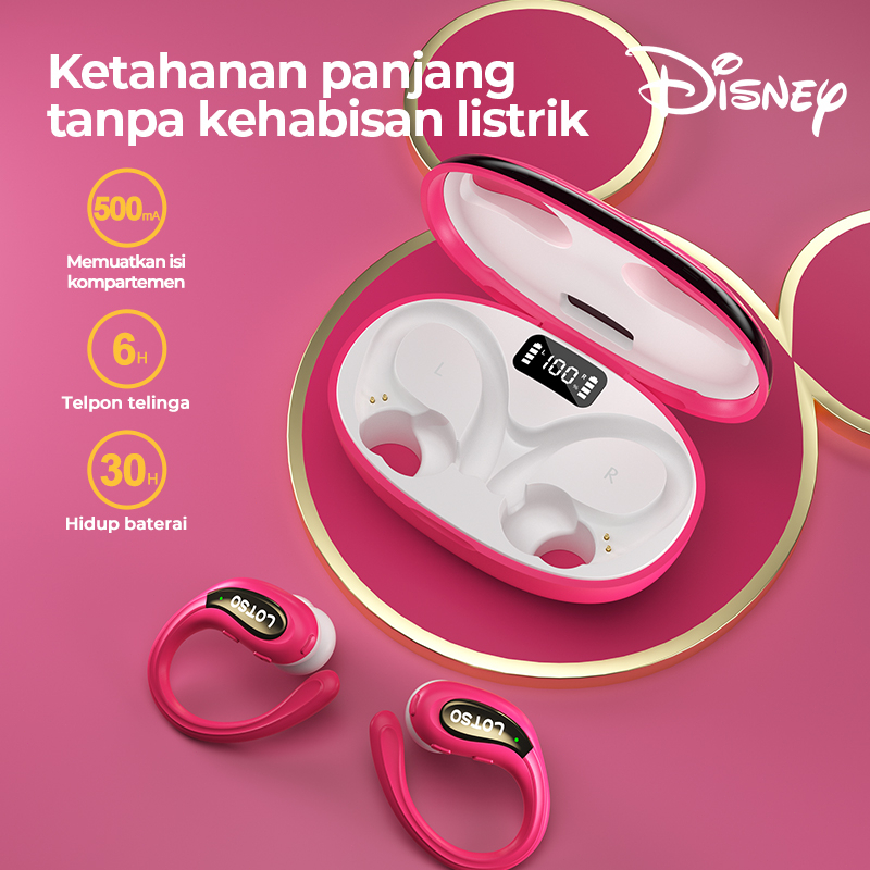 Tai nghe thể thao Disney S28 Không dây Bluetooth 5.3 Tai nghe TWS không thấm nước Hifi Tiếng ồn Micrô Hủy Micrô