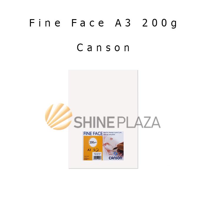 Giấy vẽ phác thảo mặt mịn Canson A3 200gsm - Giấy phác thảo vẽ Canson A3 200 gr