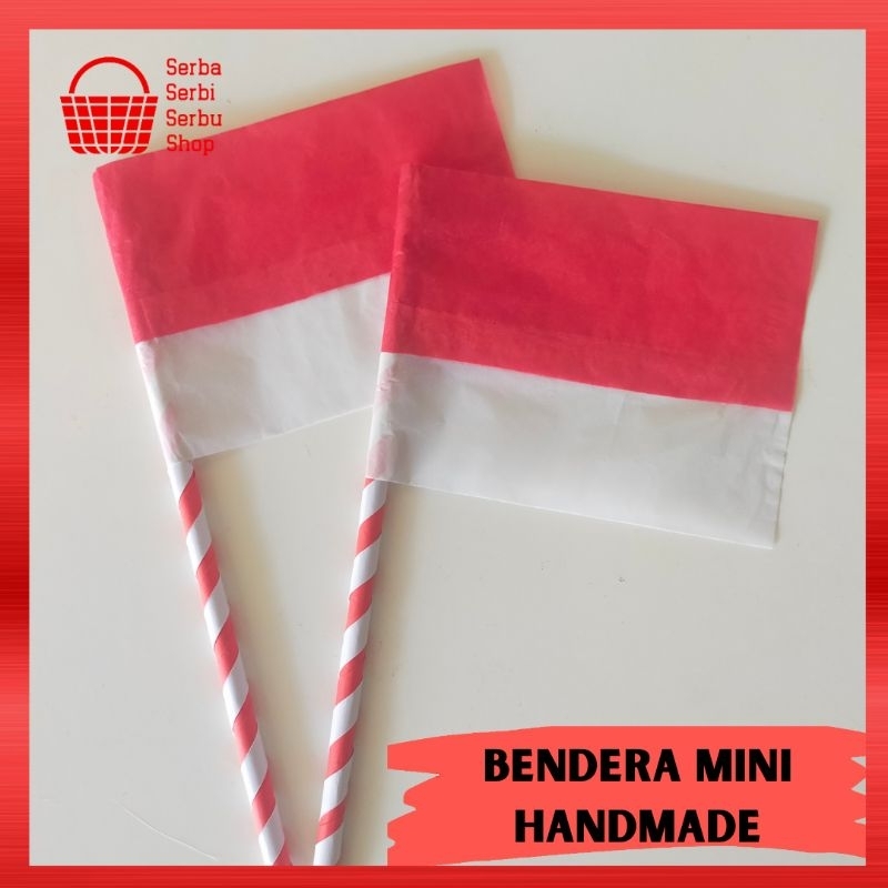 PAWAI FLAG MINI ĐỎ VÀ TRẮNG FLAG HANDMADE FLAG SẢN XUẤT GIẤY DẦU