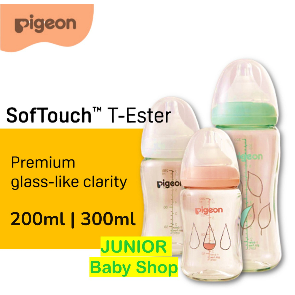 Áo Thun Cổ Rộng pigeon 200ml 300ml | Bình Sữa 200ml 300ml Cao Cấp Tiện Dụng