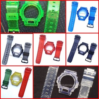 Dây đeo màu trong suốt cho đồng hồ casio g-shock dw 6900 dw 6600 dw 8040 dw 8030