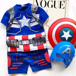 Bộ đồ hóa trang captain america cho bé trai 1-10 tuổi