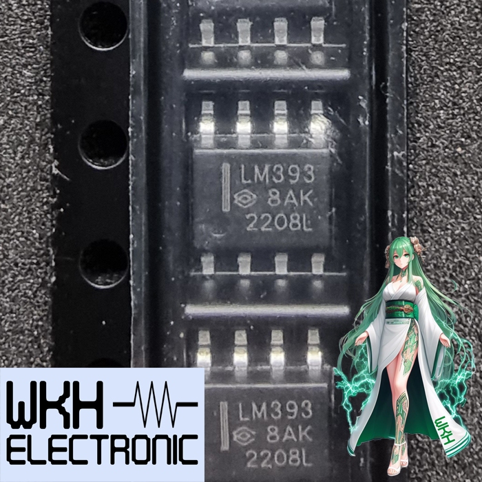 LM393DR SMD LM393 LM393D SOP-8 SOP8 DUAL COMPATOR IC