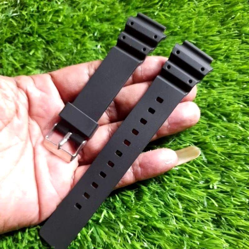 Dây đeo đồng hồ cao su màu đen Casio MRW 200 MRW-200H