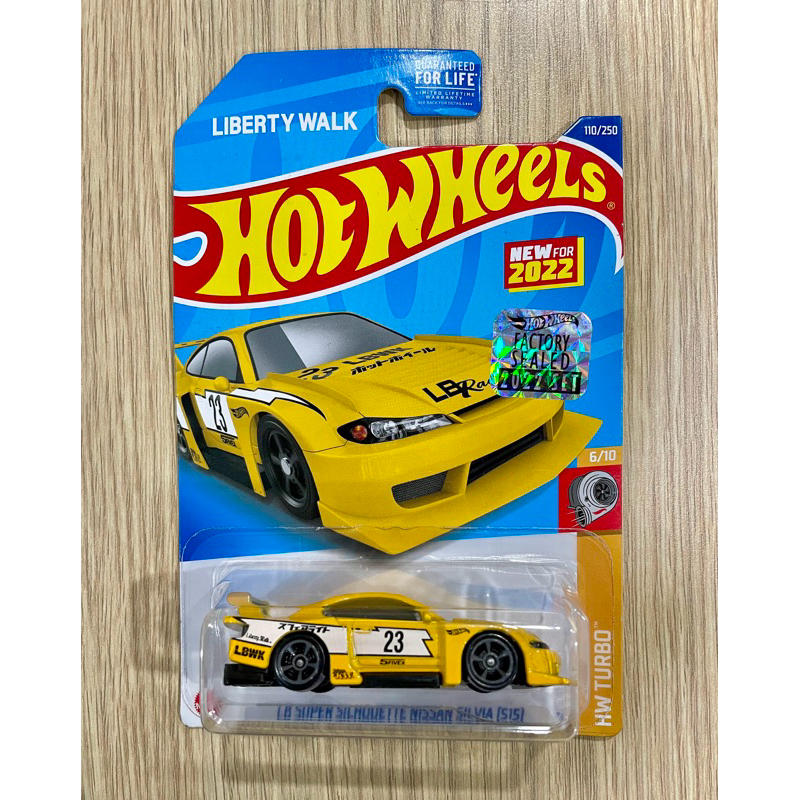 Hot Wheels LBWK Nissan Silvia S15 LB Super Silhouette Nhà máy màu vàng kín