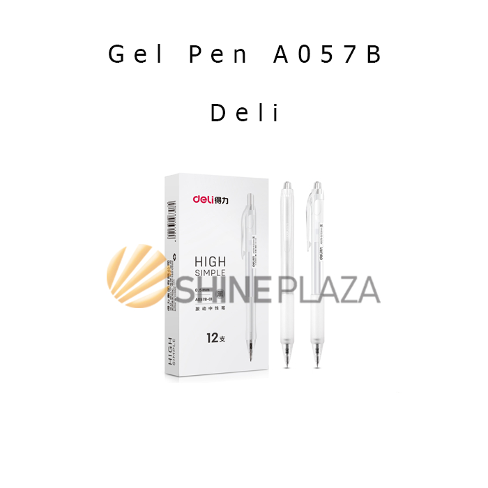 Bút Gel Deli A057B 0.5mm - Bút Gel Đen 0.5mm
