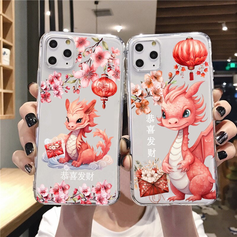 Ốp lưng TRUNG QUỐC NĂM MỚI DRAGON 2024 XIAOMI POCO F3 M3 M4 F4 GT X4 C40 PRO MI12 PRO Mi Max 1 2 3 M