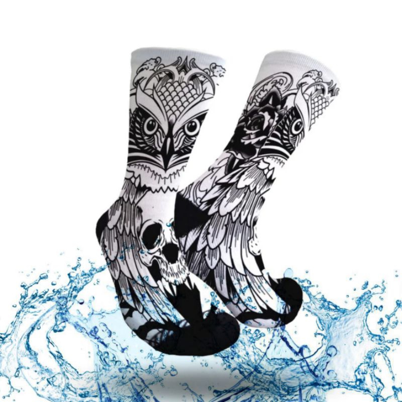 30 Ổ CẮM IN A58 OLD SCHOCKS ĐEN SOLES tất phân phối tất bóng rổ tất in đầy đủ tất cao cấp giày trượt