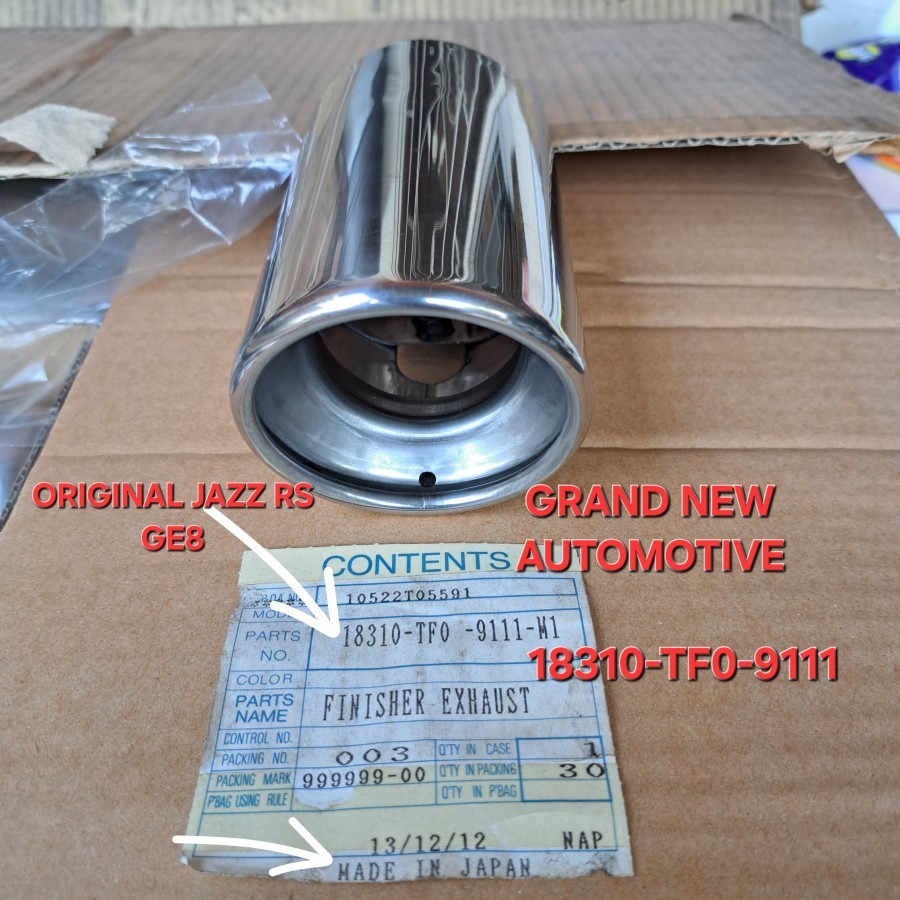 MÁY CẮT MUFFLER CHO HONDA JAZZ RS GE8 GK5 BRIO MOBILIO CHÍNH HÃNG
