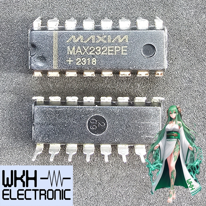 MAX232EPE MAX 232 DIP 16P RS232 DRIVER VÀ REEIVER IC MAX232