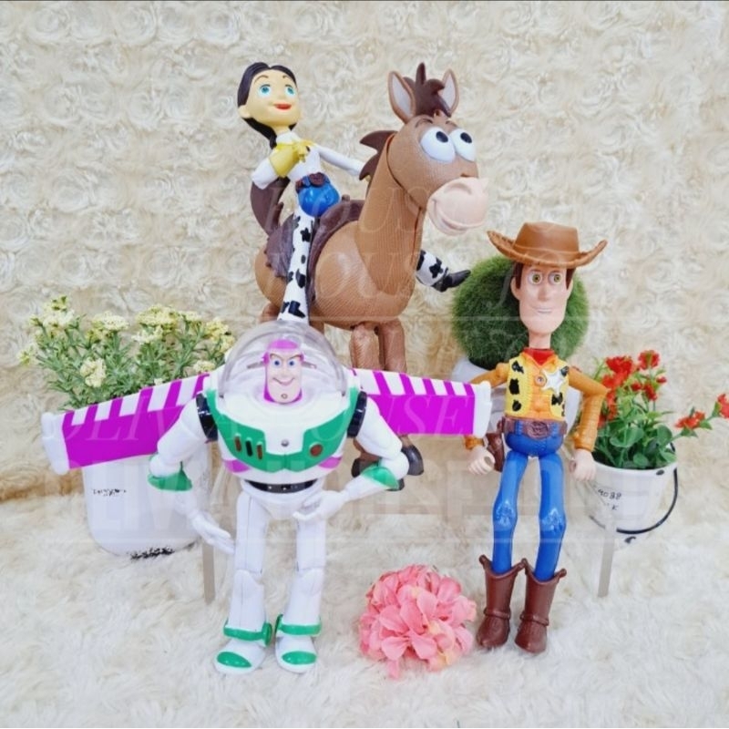 Phi hành gia Cowboy Bộ nhân vật hành động Mix Cake Topper Cowboy Figurine Set Mix