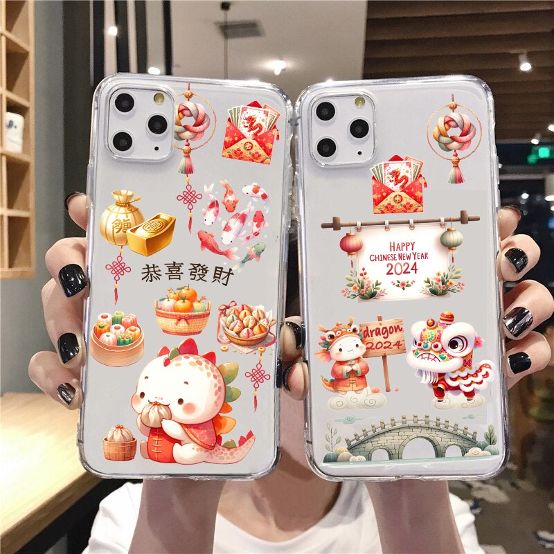 Ốp lưng TRUNG QUỐC NĂM MỚI TRUNG QUỐC NĂM MỚI 2024 DRAGON XIAOMI POCO X6 X5 F5 C65 M5 M6 REDMI A1 A2