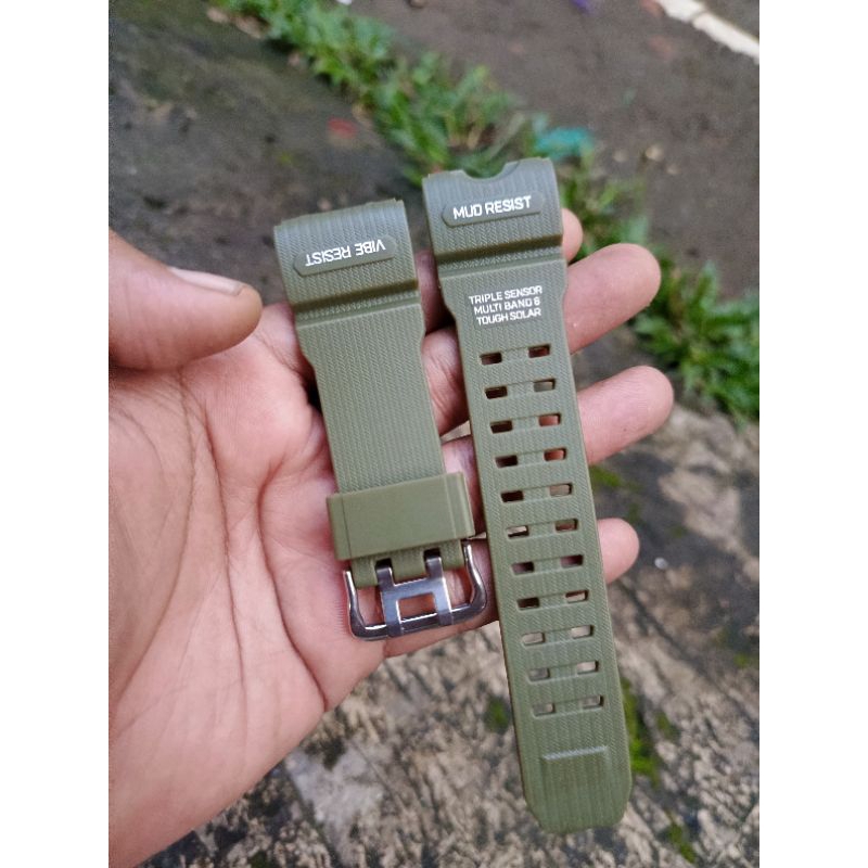 Dây đeo đồng hồ Casio G-Shock GWG-1000 GWG1000 GWG 1000 Xanh quân đội