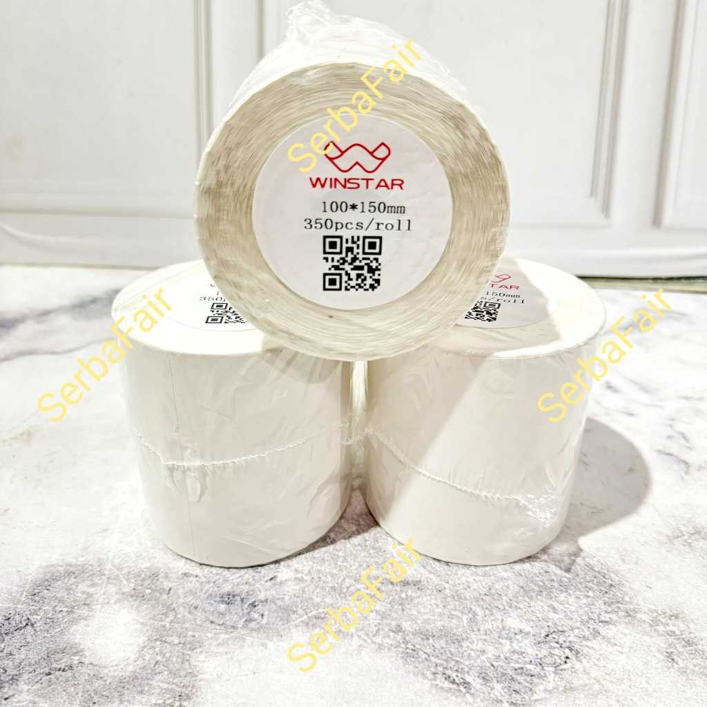 Giấy dán hóa đơn nhiệt 100x150MM Nhãn mã vạch 100x150 CONTENTS 350 CÁI