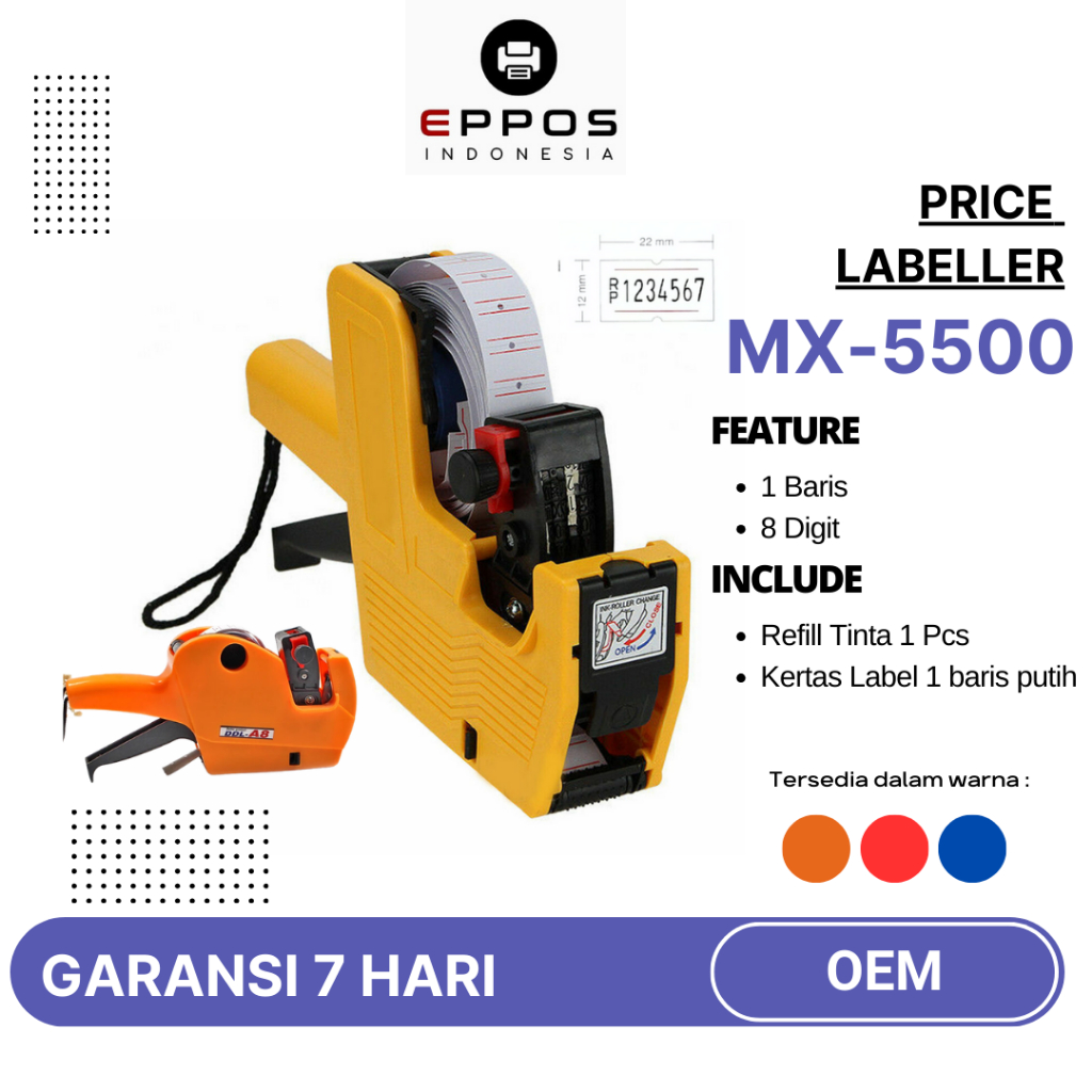 Price Labeller MX-5500 / CÔNG CỤ IN LABEL Price [VÀNG]